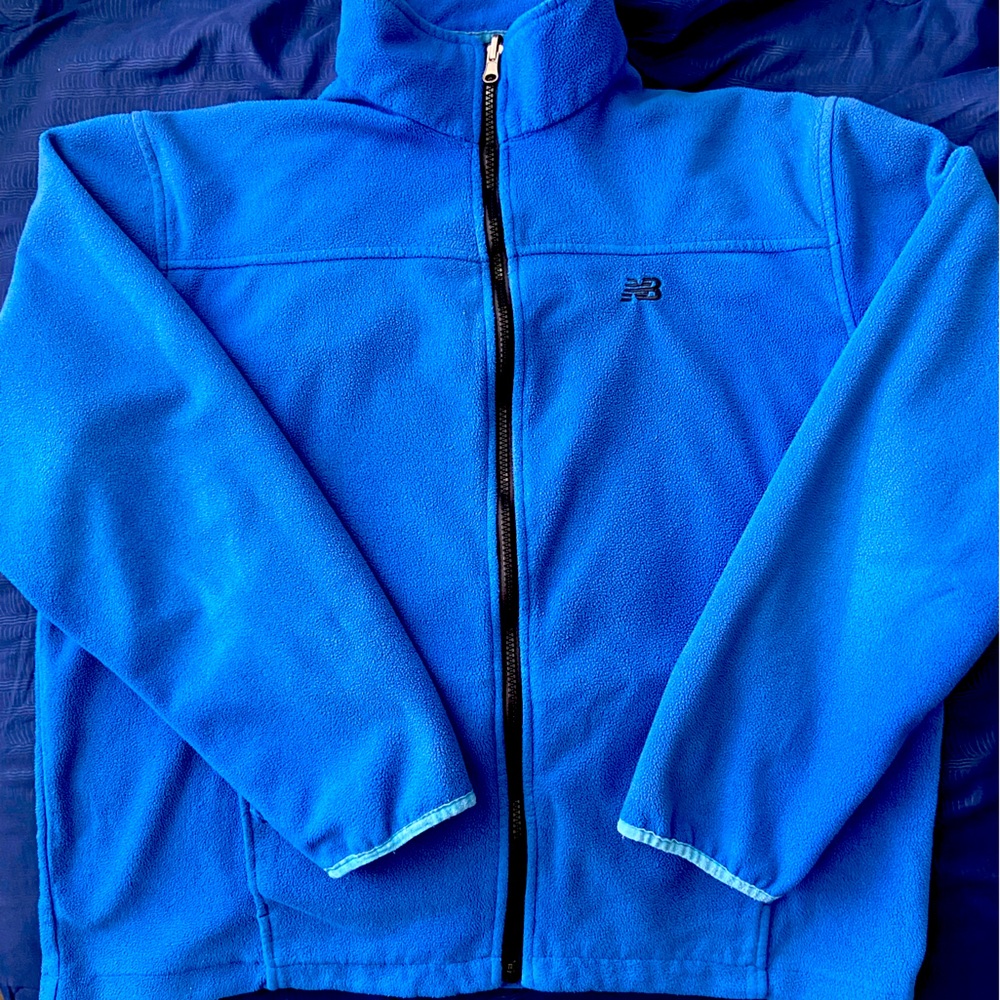 New Balance Blue Fleece Zip Up Jacket